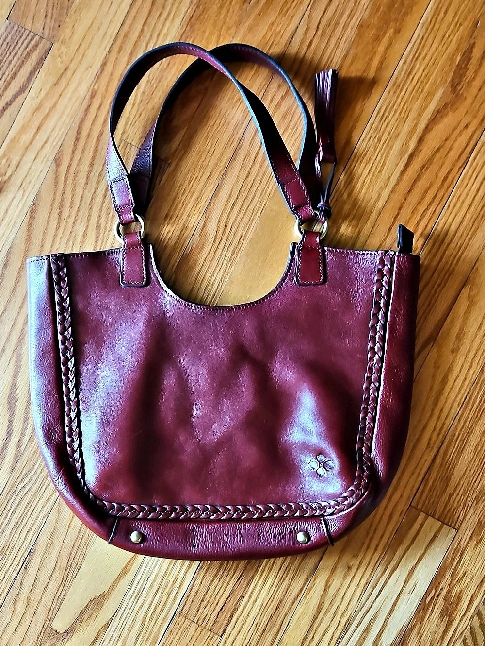 Patricia Nash Willa Burgundy Tote